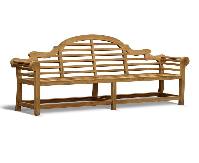 LutyensStyle Teak High Back Garden Bench 2.7m by Jati