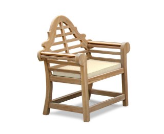 Natural Lutyens-Style Seat Pad Cushion