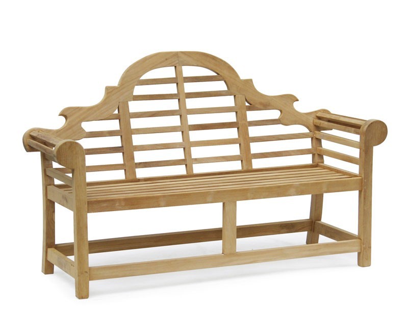 LutyensStyle Teak Garden Bench 1.65m by Jati