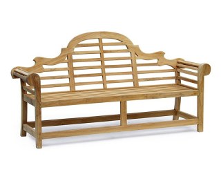 Lutyens-Style 1.95m Bench, Chairs & Side Tables, Teak Patio Set