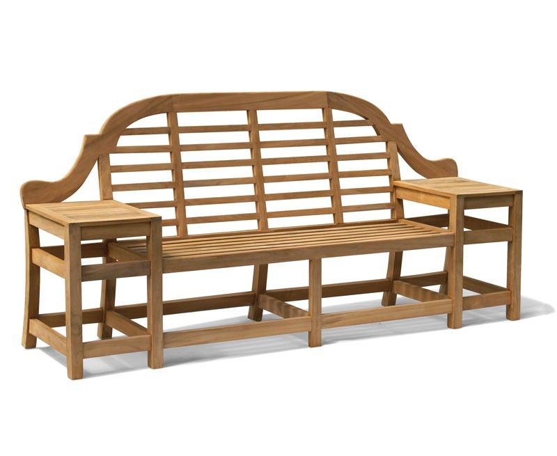 Cheltenham Teak Decorative Outdoor Bench - 2.27m
