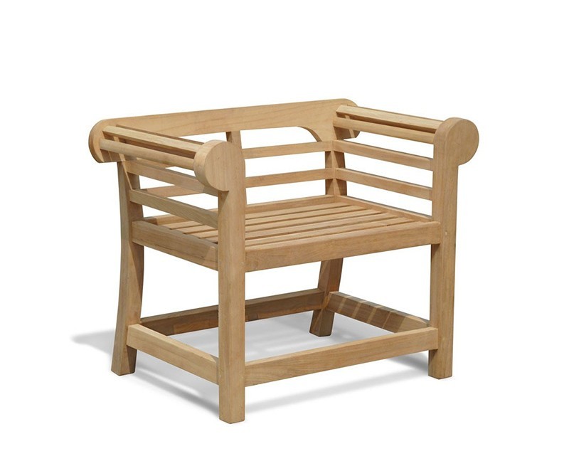 LutyensStyle Teak Low Back Garden Armchair by Jati