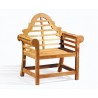 Chinoiserie Style Teak Lutyens-Style Armchair