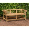 Lutyens-Style Low Back Ornate Garden Bench