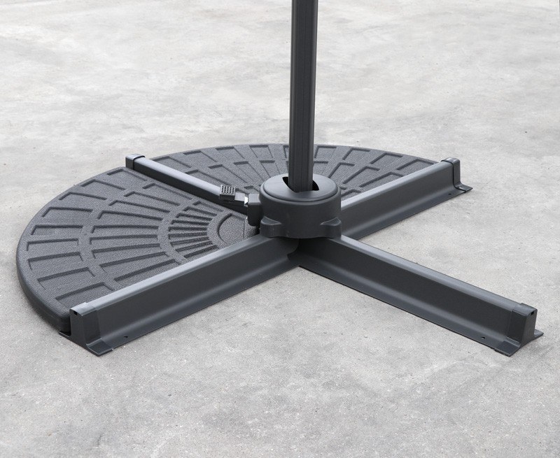 HDPE Concrete Filled Cantilever Parasol Base Weights x2