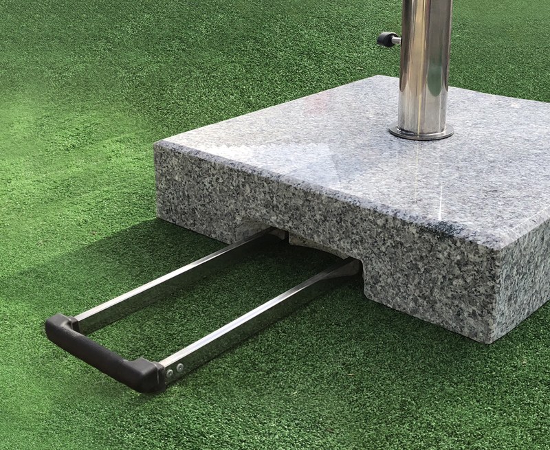 cantilever parasol base on wheels