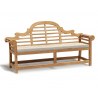 Lutyens-Style 4 Seater Bench Cushion - Natural