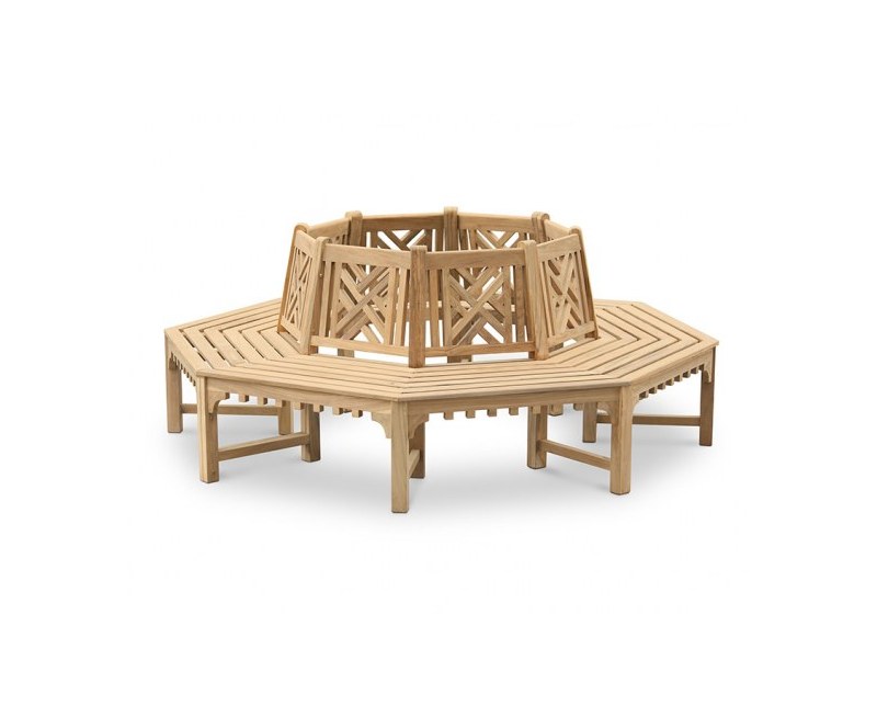 Chartwell Decorative Teak Tree Seat, Octagonal – 2.2m Chartwell Decorative Teak Tree Seat, Octagonal – 2.2m