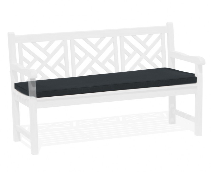 Black and white deals outdoor bench cushion