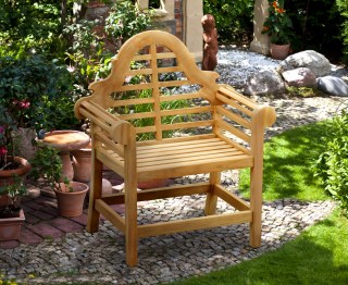 Lutyens-Style Teak High Back Garden Armchair