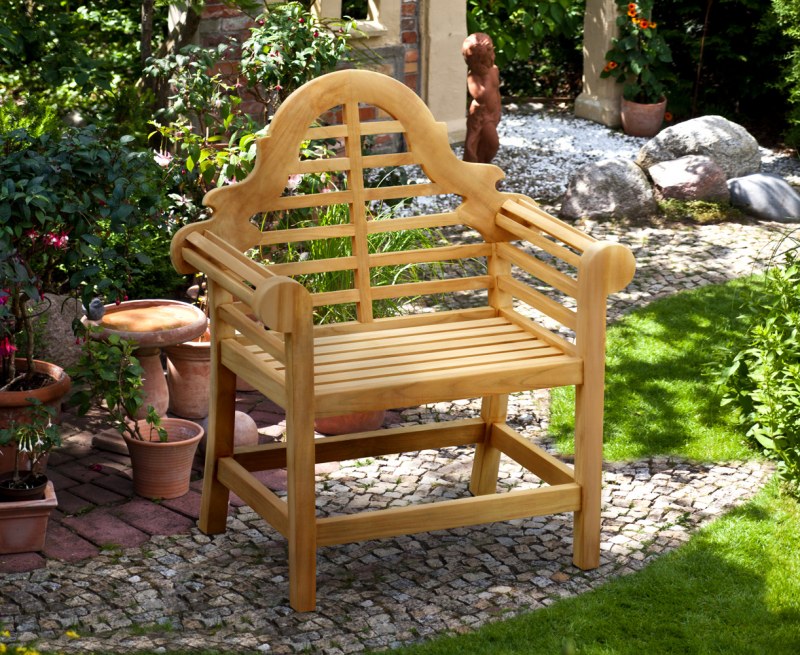 LutyensStyle Teak High Back Garden Armchair by Jati