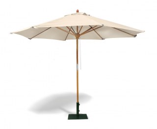 Octagonal 3m Wooden Parasol with Pulley