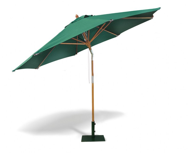 Octagonal 3m Wooden Parasol with Pulley