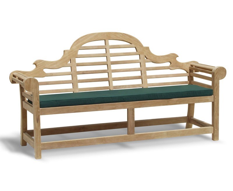 Lutyens-Style Teak High Back Garden Bench - 1.95m by Jati